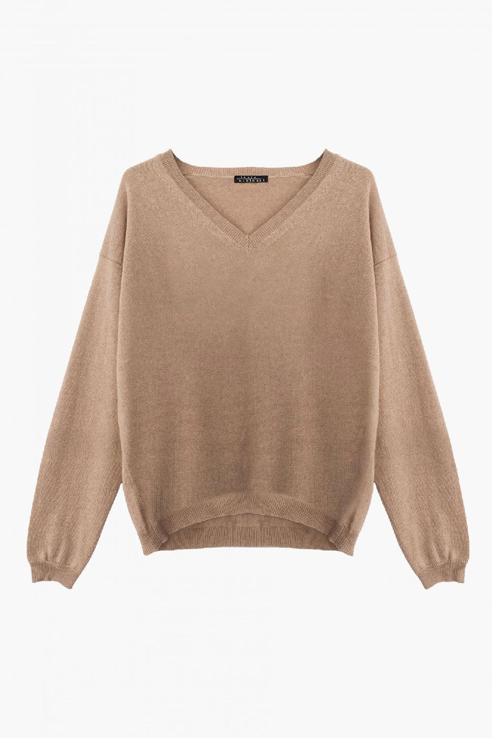 laura urbinati V-NECK SWEATER 100% CASHMERE MADE IN ITALY