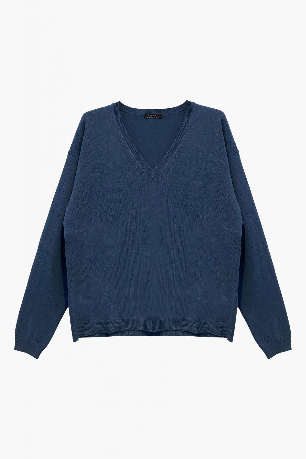 laura urbinati V-NECK SWEATER 100% CASHMERE MADE IN ITALY