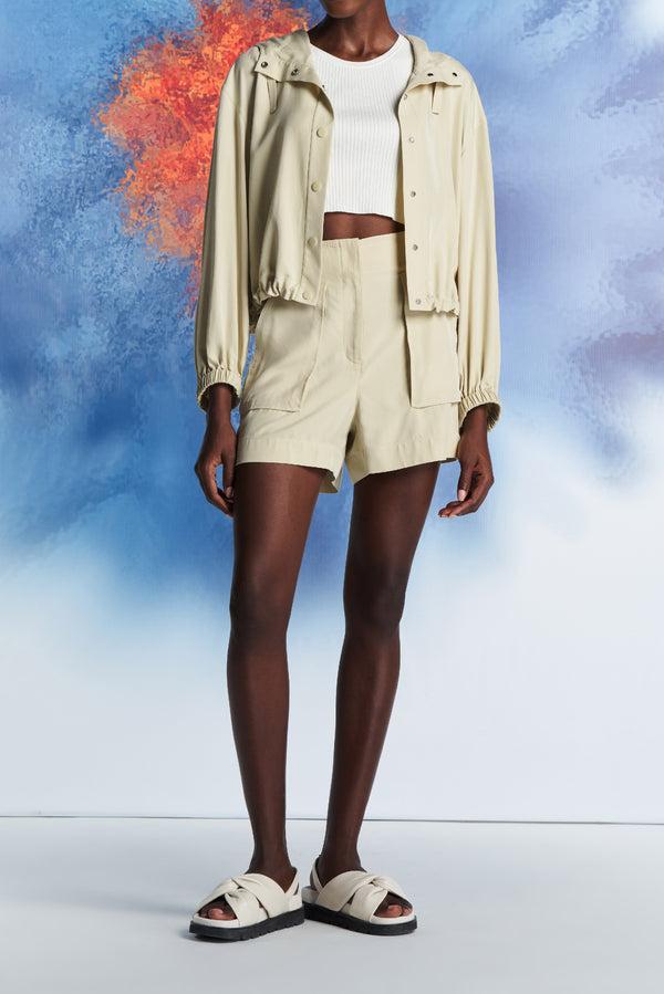 laurèl Laurèl Apricot Drawstring Utility Shorts Apricot