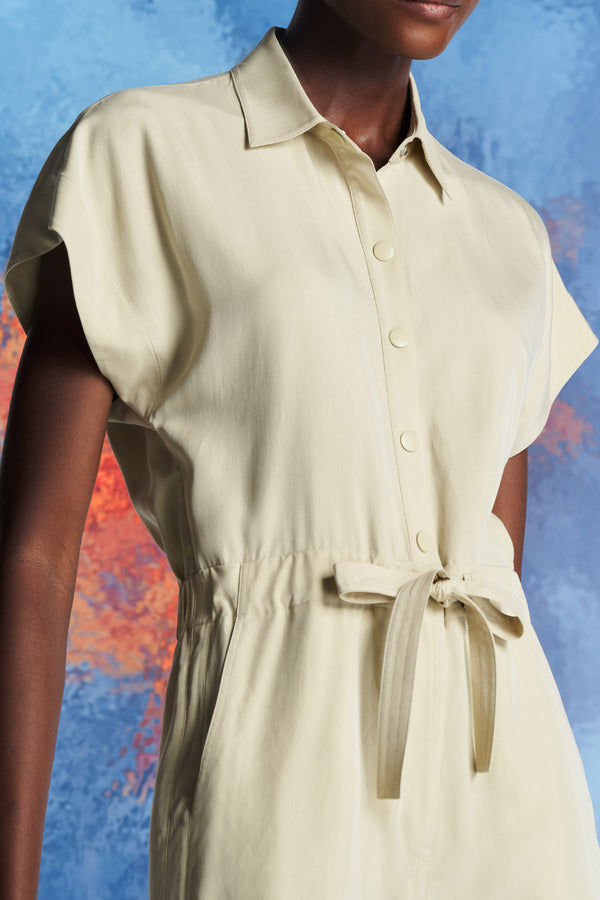 Laurèl Laurèl Apricot Gathering Detail Jumpsuit Apricot