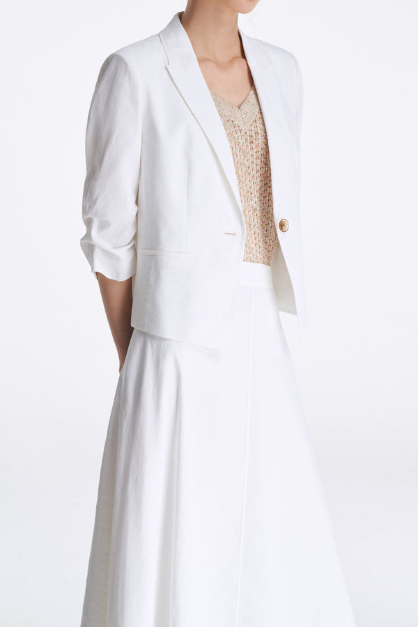Laurèl Laurèl A-Line Skirt White