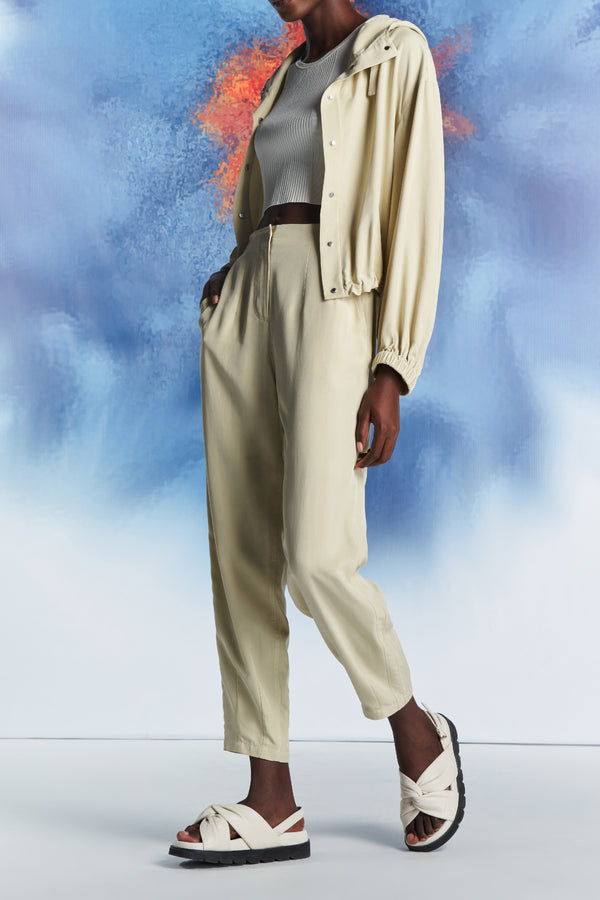 Laurèl Laurèl Apricot Tapered Trousers Apricot