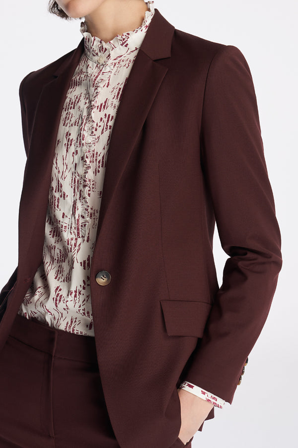 Laurèl Laurèl Classic Blazer Red