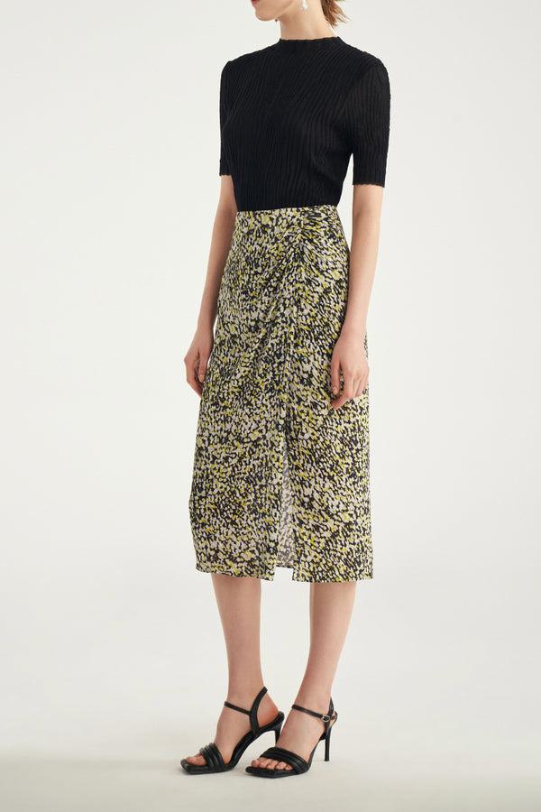 Laurèl Laurèl Cotton Mock-Neck Knit Sweater White