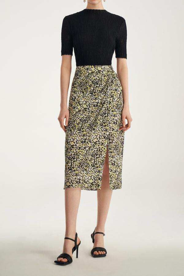 laurèl Laurèl Cotton Mock-Neck Knit Sweater White