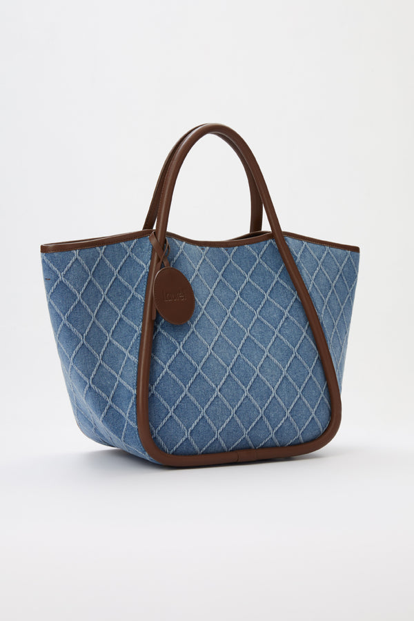 Laurèl Laurèl Denim Blue Tote Bag Denim Blue