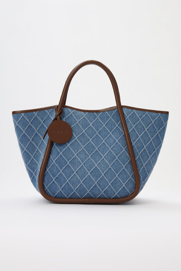 laurèl Laurèl Denim Blue Tote Bag Denim Blue