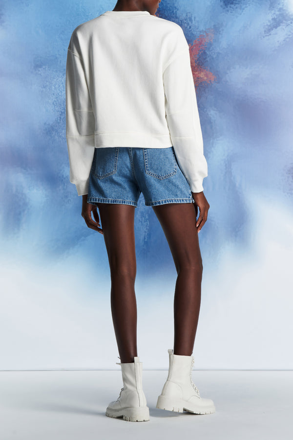 Laurèl Laurèl Denim Shorts Blue