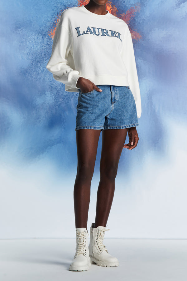 Laurèl Laurèl Denim Shorts Blue