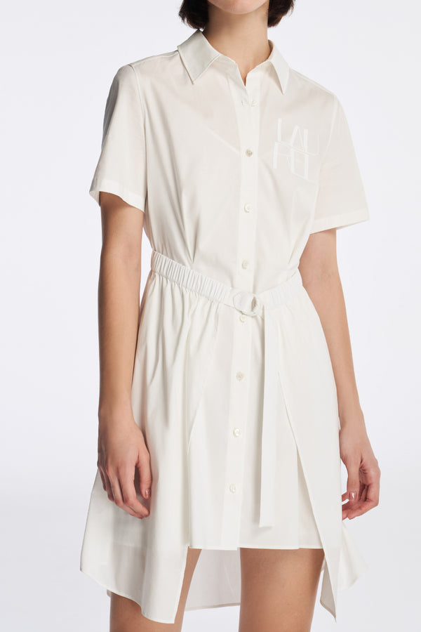 Laurèl Laurèl Double-Layer Shirt Dress White