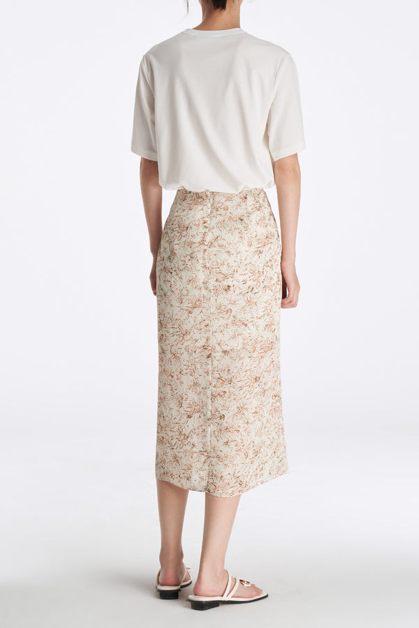 Laurèl Laurèl Embroidered Print T-shirt White