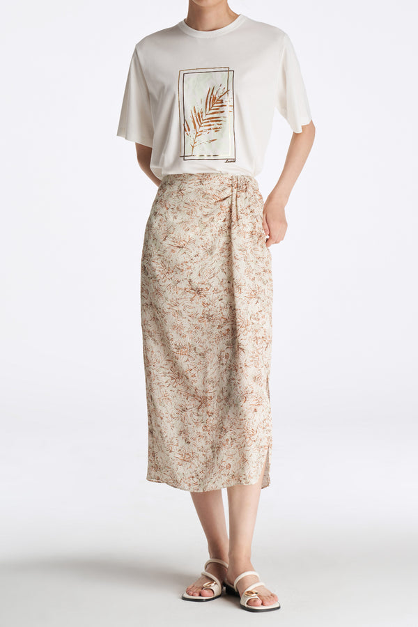 Laurèl Laurèl Embroidered Print T-shirt White