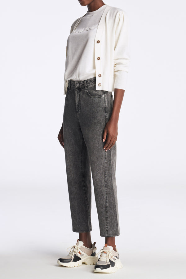 Laurèl Laurèl Gray Tapered Jeans Dark Gray