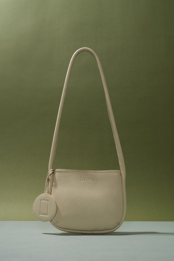 Laurèl Laurèl Leather Minimalist Bag Ivory White