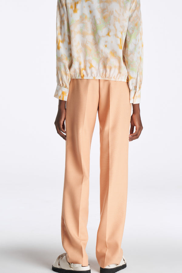 Laurèl Laurèl Orange Straight-Leg Trousers Orange
