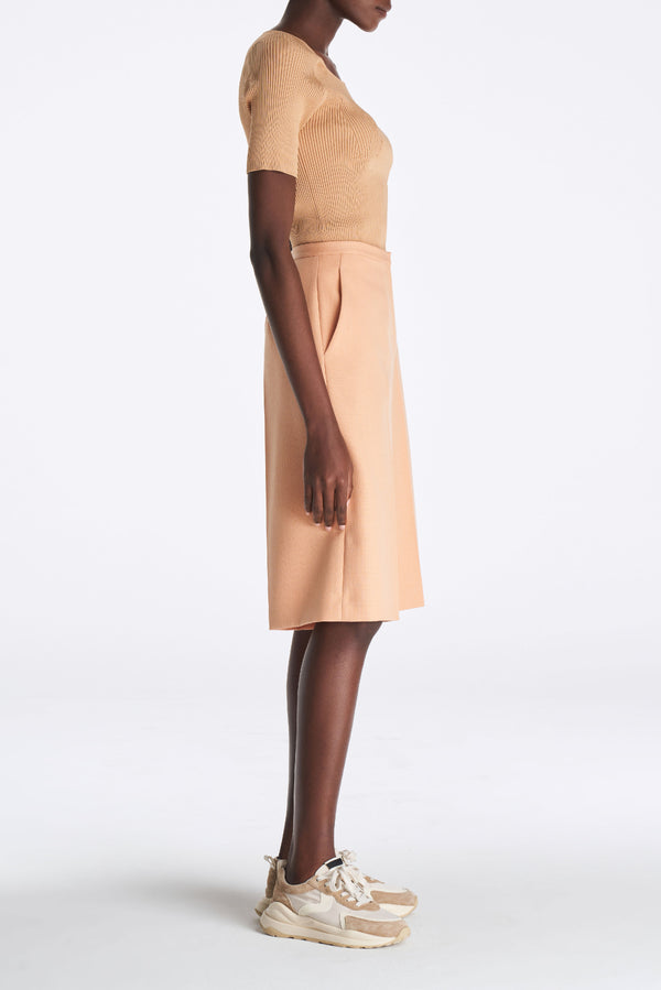 Laurèl Laurèl Orange U-Neck Knit Top Orange