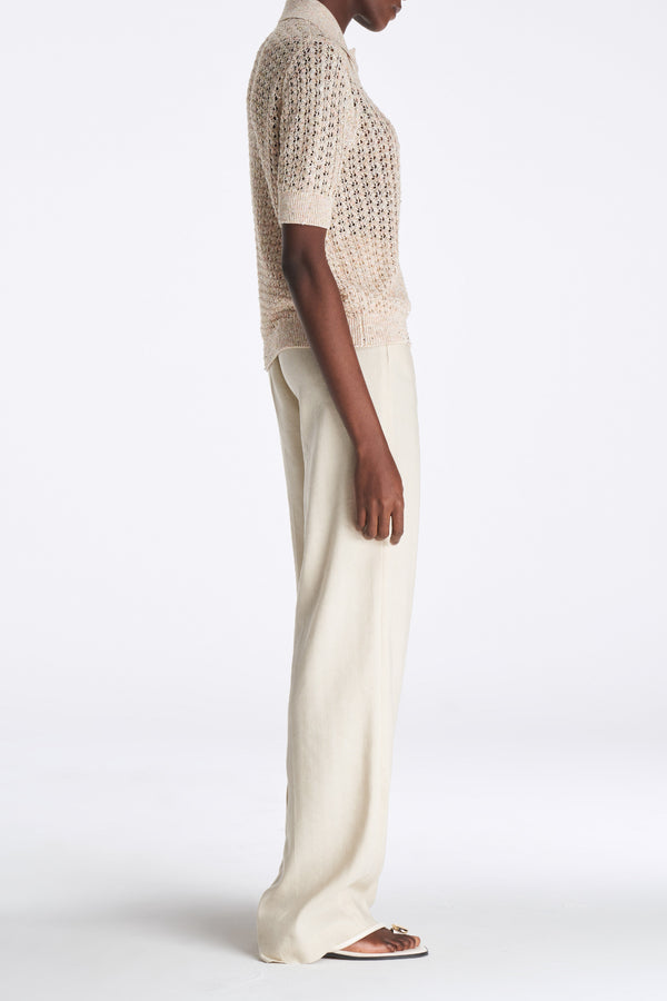 Laurèl Laurèl Sequined Knit Sweater Orange