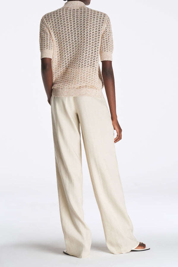 Laurèl Laurèl Sequined Knit Sweater Orange