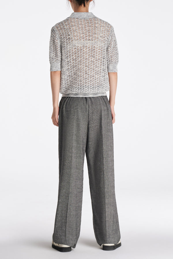 Laurèl Laurèl Sequined Knit Sweater Orange