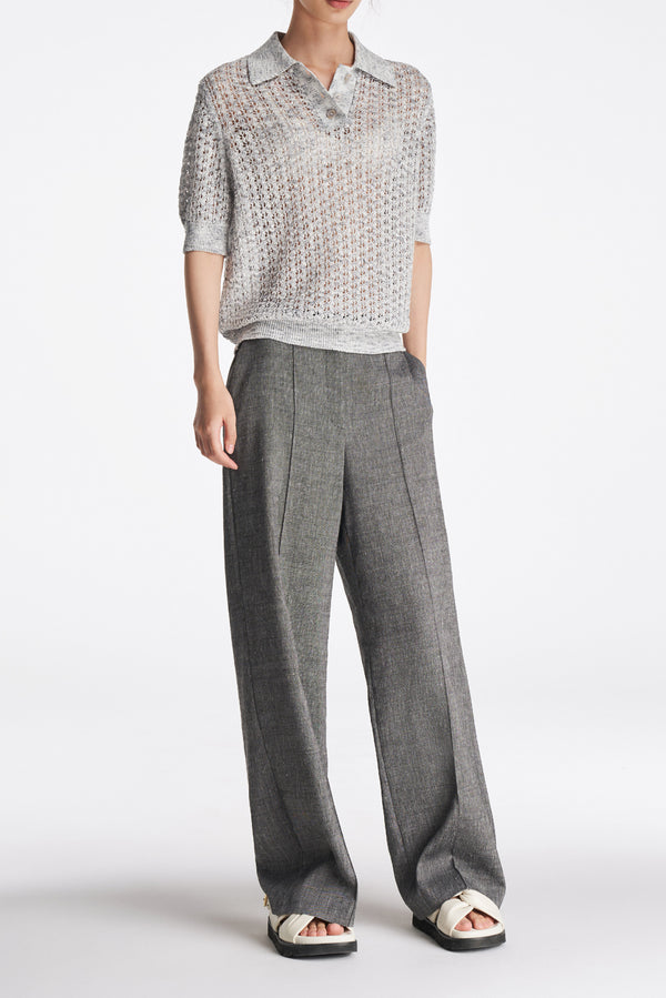 laurèl Laurèl Sequined Knit Sweater Orange