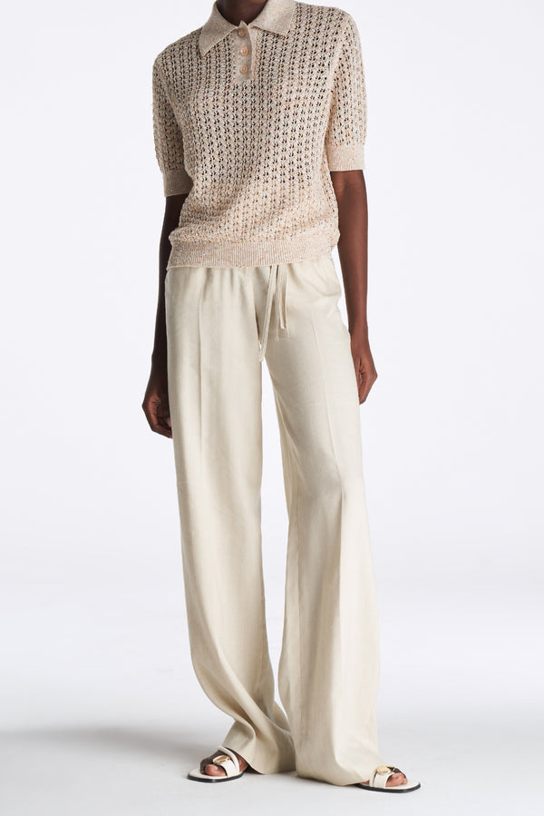 laurèl Laurèl Sequined Knit Sweater Orange