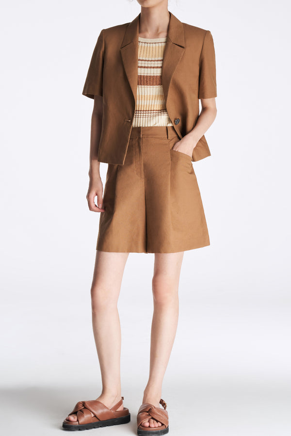 laurèl Laurèl Shirt-style Jacket Parchment Paper