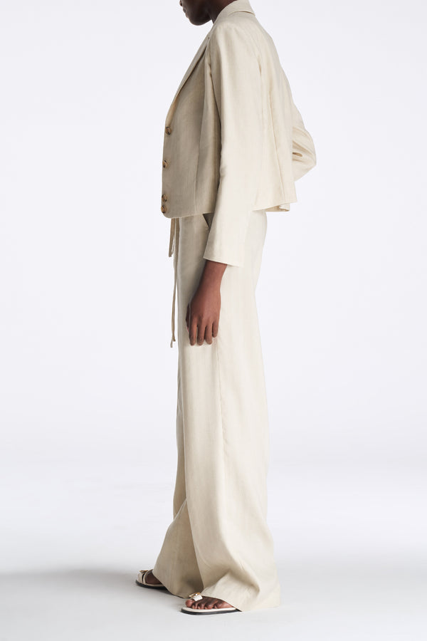 Laurèl Laurèl Short Blazer Almond