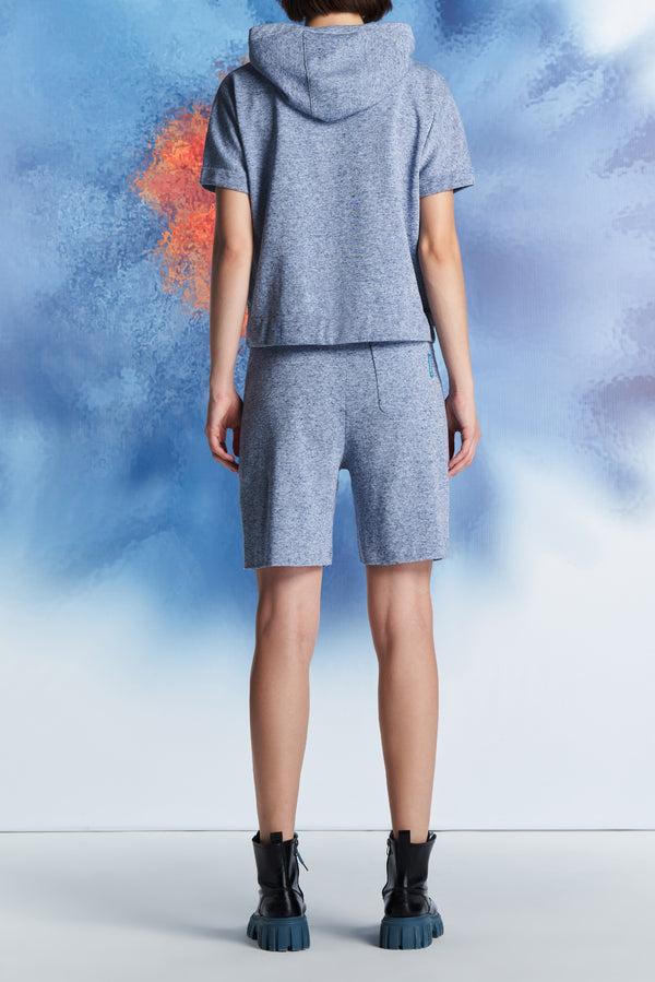 Laurèl Laurèl Sky Blue Hoody Sweater Light Blue