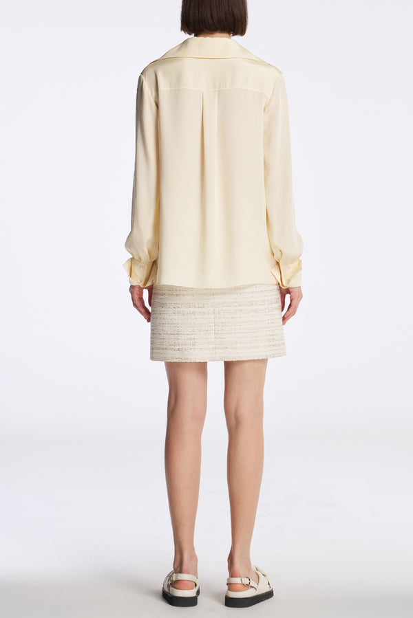 Laurèl Laurèl Tailored Collar Tweed Jacket Glod