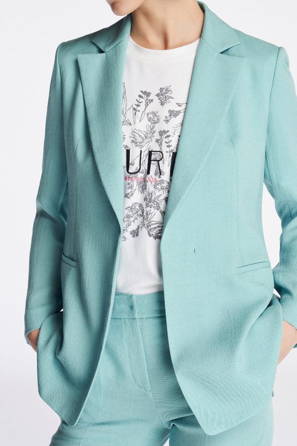 Laurèl Laurèl Triacetate Blazer Green