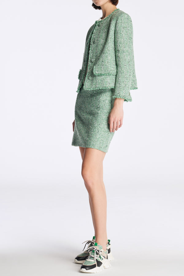 Laurèl Laurèl Tweed Jacket Green