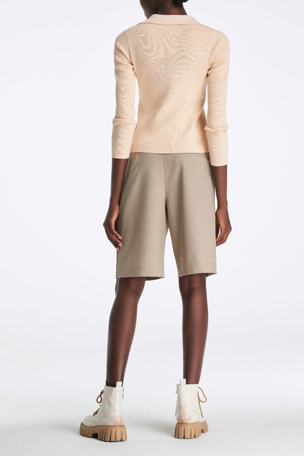 Laurèl Laurèl V-neck Knit Cardigan Orange