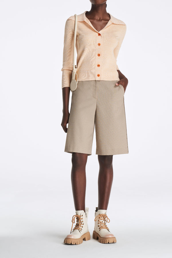 laurèl Laurèl V-neck Knit Cardigan Orange