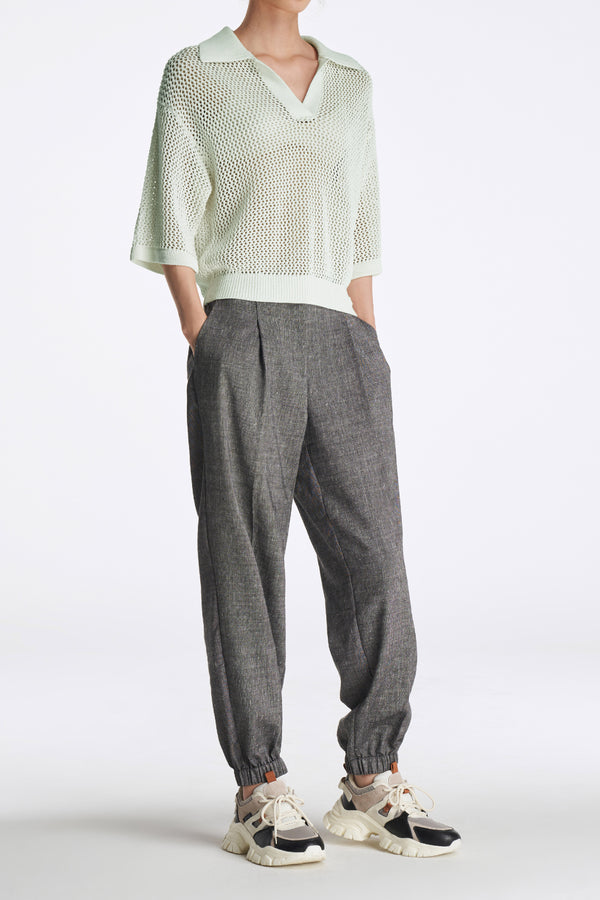 Laurèl Laurèl V-neck Knit Sweaters Green