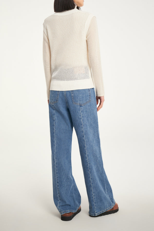 Laurèl Laurèl V-neck Knit Top White