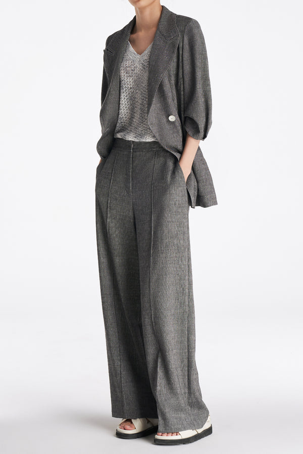 Laurèl Laurèl Waist Blazer Gray