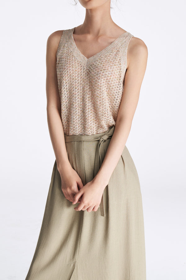 Laurèl Laurèl Waist-Tied Acetate Midi Skirt Green