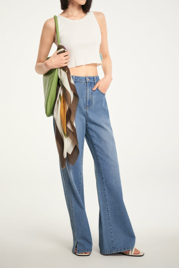 laurèl Laurèl White Short Knit Tank White