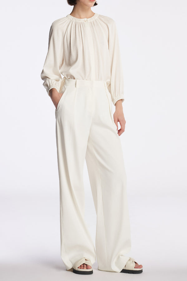 Laurèl Laurèl White Straight-Leg Pants White