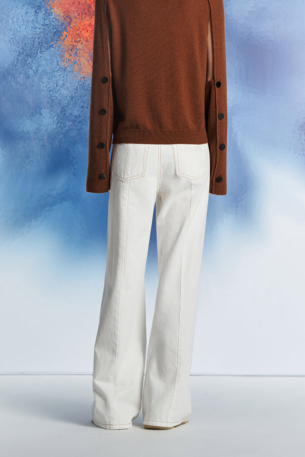 Laurèl Laurèl Wide-Leg Jeans White