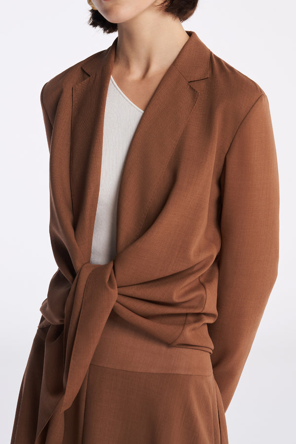 Laurèl Laurèl Wool Blazer Brown