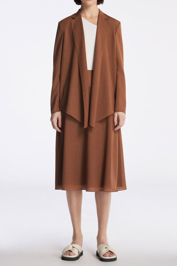 laurèl Laurèl Wool Blazer Brown