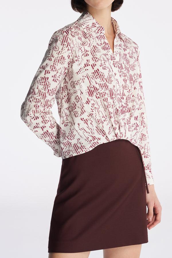 Laurèl Laurèl Wool Skirt Red