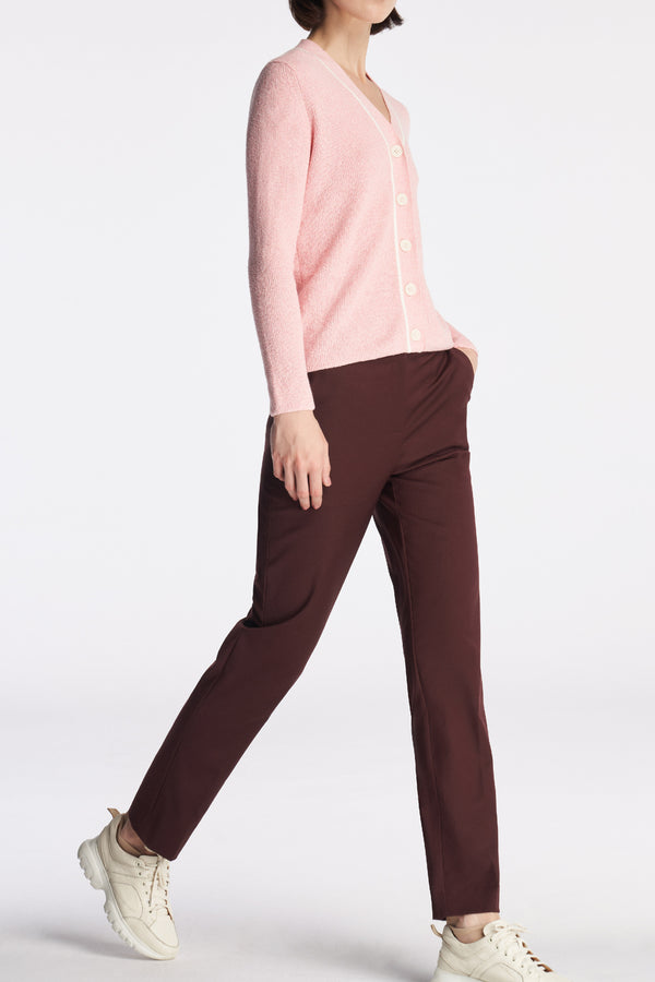 Laurèl Laurèl Wool Tapered Pants Red