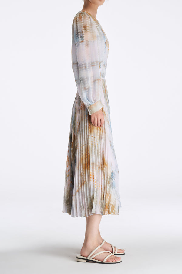 Laurèl Laurèl Luminous Gradient Print Blouse Blurry Gradient Pattern