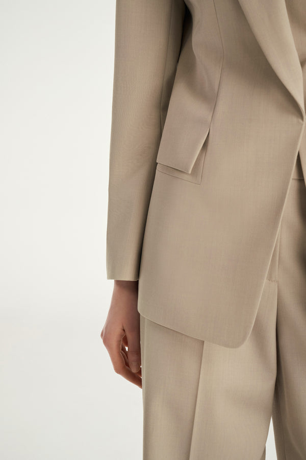 Laurèl Laurèl Oak Gray Straight-Leg Wool Pants Oak Gray