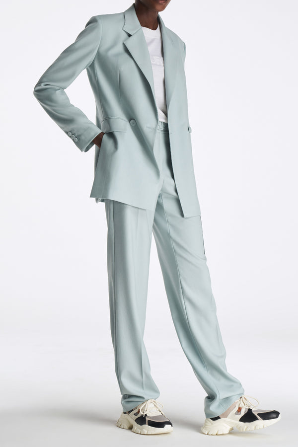 Laurèl Laurèl Sky Blue Straight-Cut Blazer Sky Blue