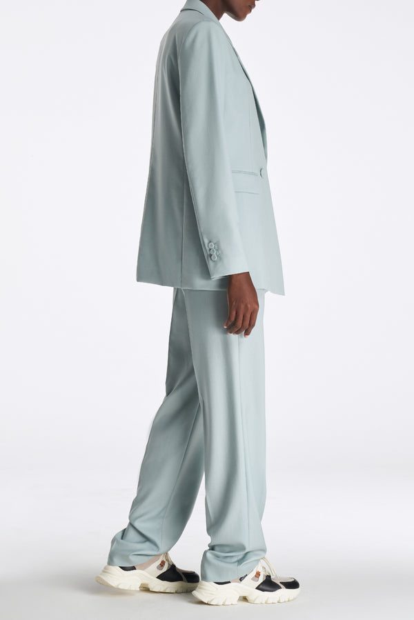 Laurèl Laurèl Sky Blue Straight-Cut Blazer Sky Blue