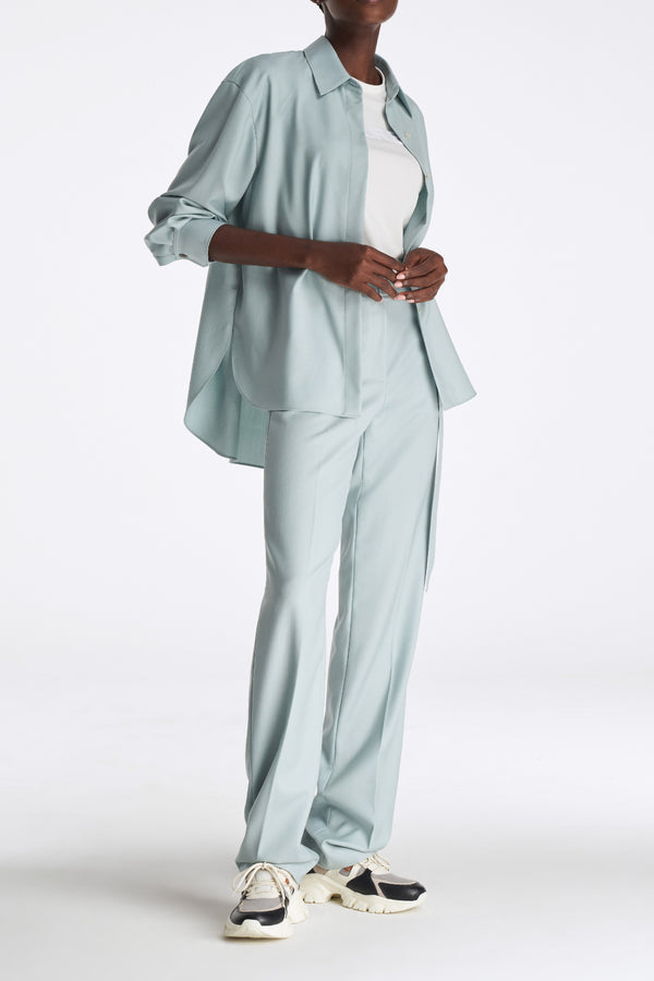 Laurèl Laurèl Sky Blue Straight-Leg Trousers Sky Blue