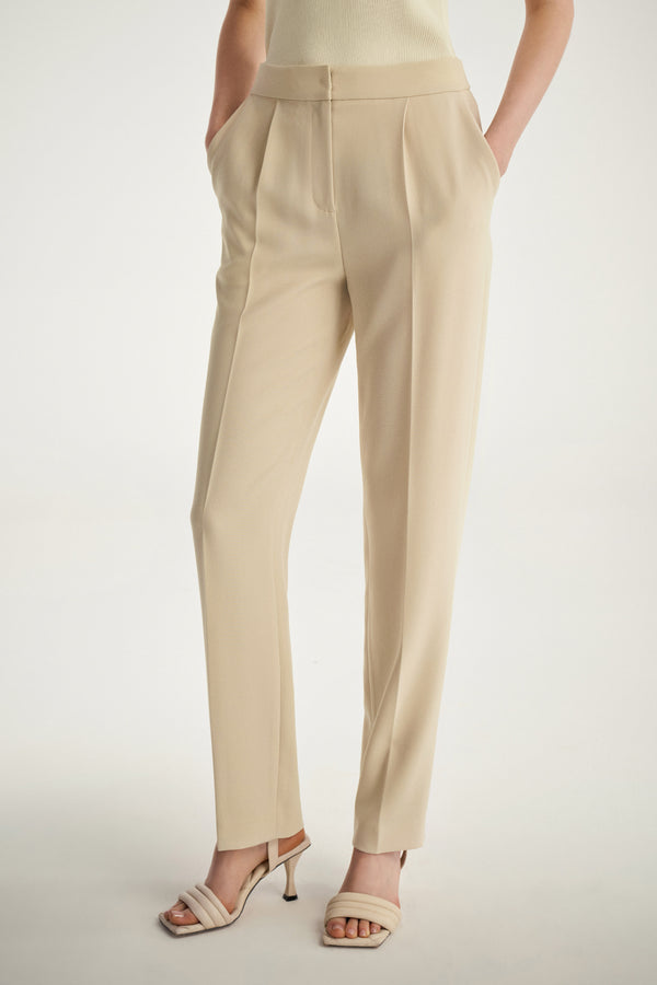 Laurèl Laurèl Triacetate Cropped Tapered Pants Honey Jade